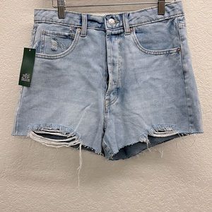 Wild Fable Highway Rise Cutoff Jean Shorts 8 Light Wash